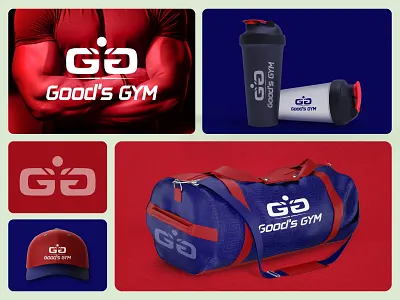 Gym Logo bodybuilding bold logo branding creative logo fitness gym logo identity lettermark logo logo logo design