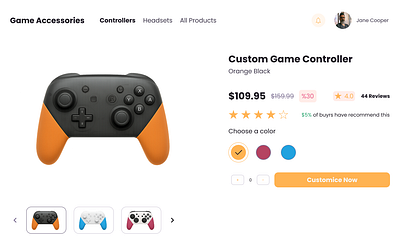 🕹️ Day 33 – Customize Product UI Challenge daily ui dailyui ui uichallenge