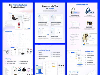 Product Feature Overview UI Design banner design branding design ecommerce banner illustration landing page landing page design preview design ui ui ux uidesign user interface web design webdesign