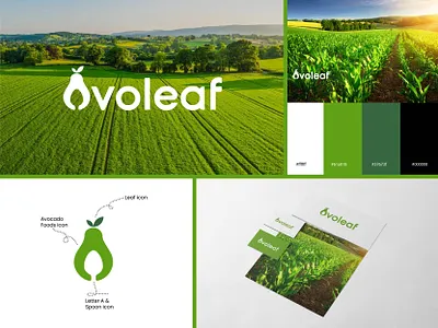 Organic foods brand logo design herbalbrand
