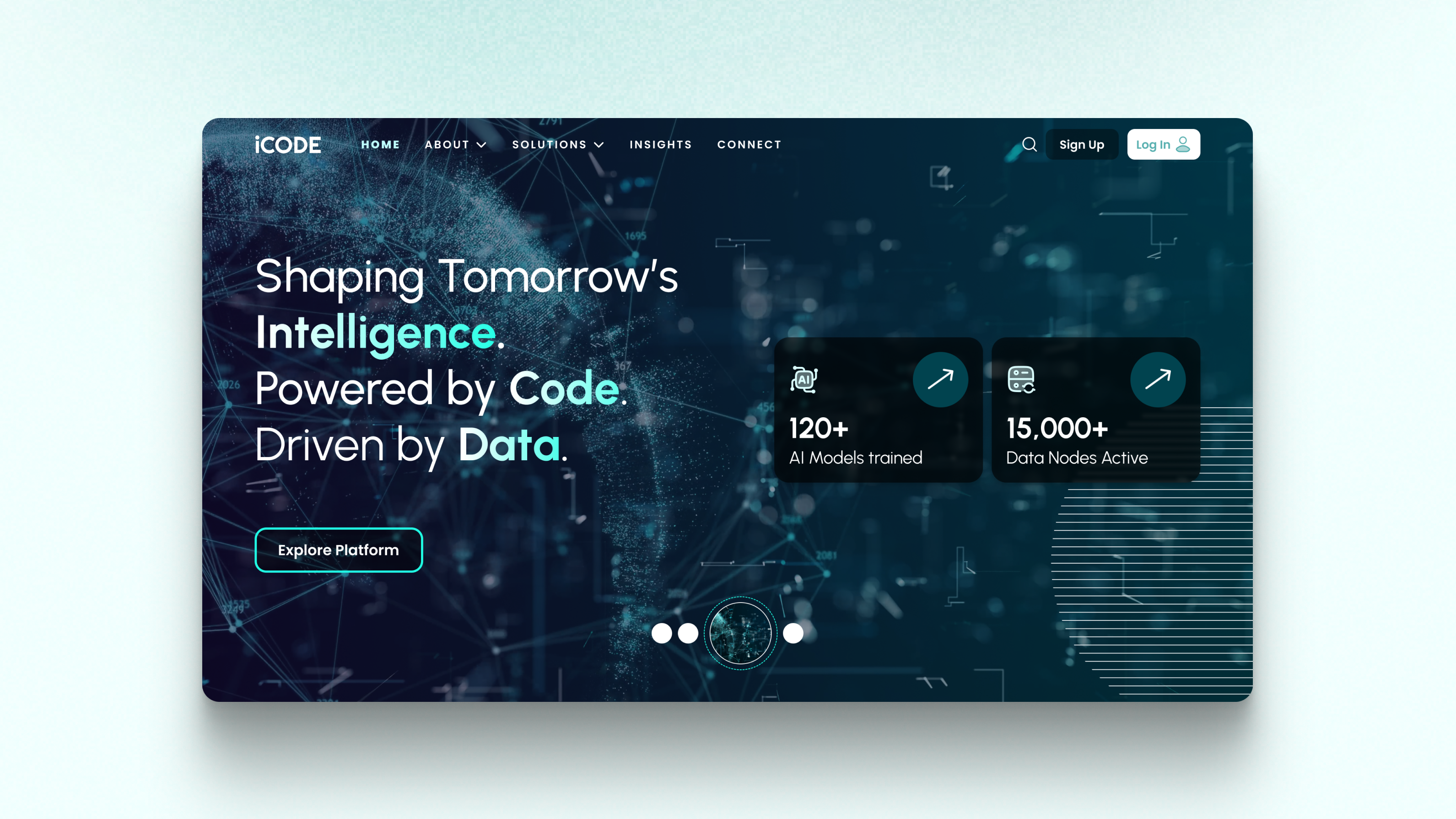 SaaS Futuristic Hero Section coding data visualisation futuristic hero section saas statistics ui design ux design website design