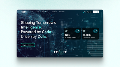 SaaS Futuristic Hero Section coding data visualisation futuristic hero section saas statistics ui design ux design website design