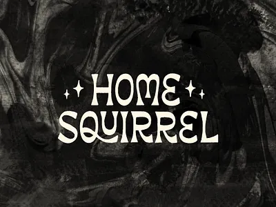 Home Squirrel Lettering art brand branding design funky graphic design groovy hand drawn hand lettering illustration lettering logo logotype modern personal brand psychedelic squirrel swirls typography vintage