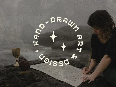 Home Squirrel Brand ampersand art art brand branding funky graphic design hand drawn hand lettering illustration lettering medieval michigan modern moody personal brand scribe stars typography vintage watercolor