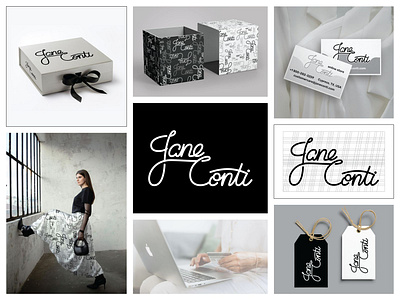 Jane Conti Online Boutique Logo Design boutique brand branding graphic design logo logo design online pattern store