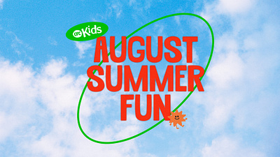 CFC Kids // August Summer Fun church design graphic design