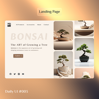 Daily UI 003 - Landing Page app dailyui dailyui01 ui uidesignchallenge dailyui ux