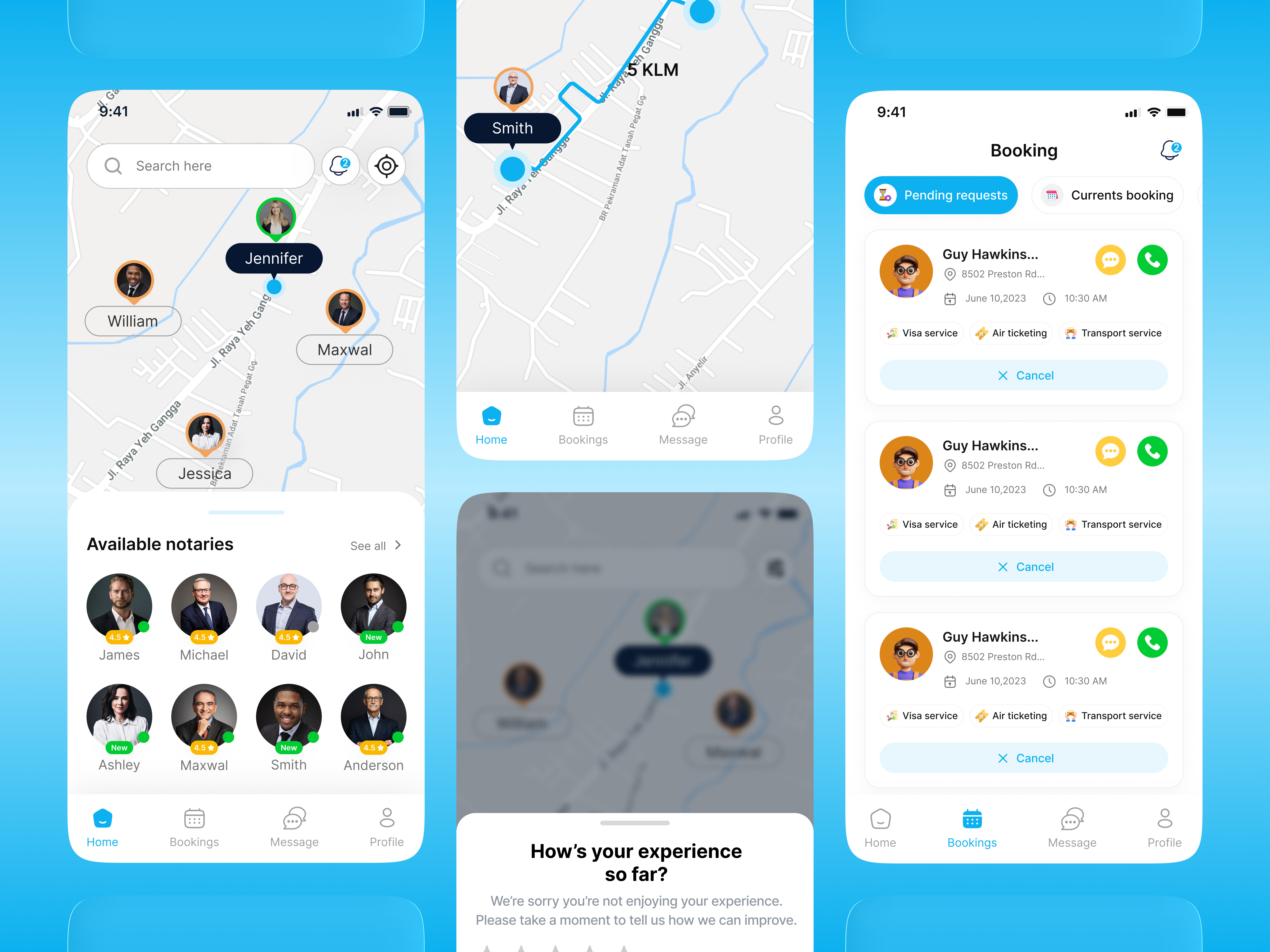 Example of Premium Mobile App  Design ( 5 Page)