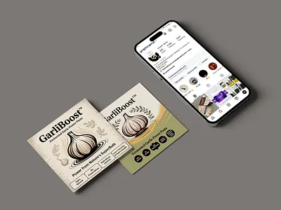 Garlic Paste Social Media/ Instagram Post Design branding business business identity facebook poসট graphic design healthy instagram instagram post label design marketing nutrition organic packaging paste post design product showcase
