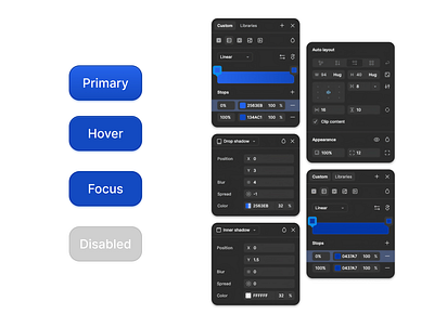 ✨ Pre-Fall Season 2025 Buttons button catching eye figma focus hover lue primary trend ui