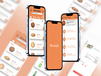 Bite Bazz: A Seamless Food Ordering Experience app design design food delivery app graphic design ios app design mobile app ui uiux design ux research vesual design