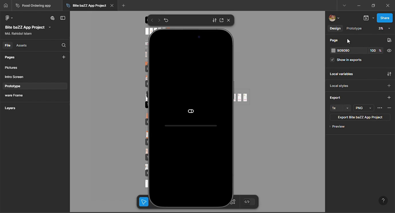Example of Mobile/Web App Design 2 To 3 Screen