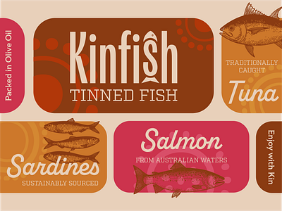 Tinned Fish Branding branding family food logo nature typography