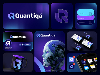 Quantiqa logo & branding app brand identity branding design graphic design logo typography ui ux vector