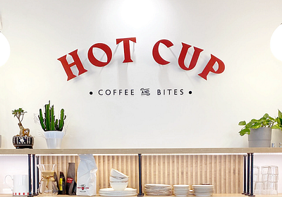 HotCup branding design illustration
