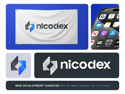 Nicodex Premium Logo Design for Future Forward Brands agency logo best logo designer brand guideline brand identity branding creative logo developer fintech logo logo logo design logo trends 2026 logos modern logo monogram premium logo saas logo software logo startup logo technology web3 logo