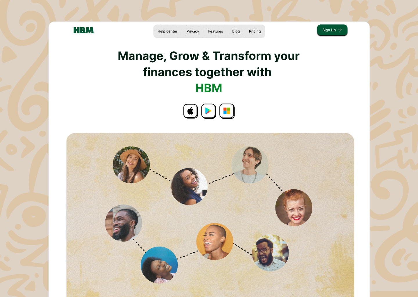 Finance Landing Page dailyui finance landing page ui