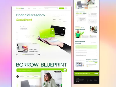 BankLink– Finance & Banking Landing Page branding design figma figma design illustration landing page landing page design modern ui ui design