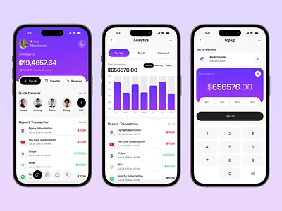 Modern Finance App UI app bankingapp daly ui design figmadesign financeapp fintechapp fintechui mobile app mobileappdesign ui uidesign ux
