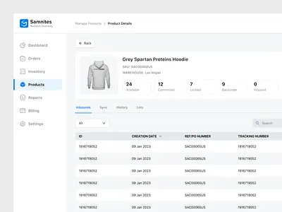 Dashboard For Inventory Management - Product design amazon inventory dashboard ecommerce inventory design inventory management product design product detail page product details product management product shipping product tracking shopify ui ux design warehouse
