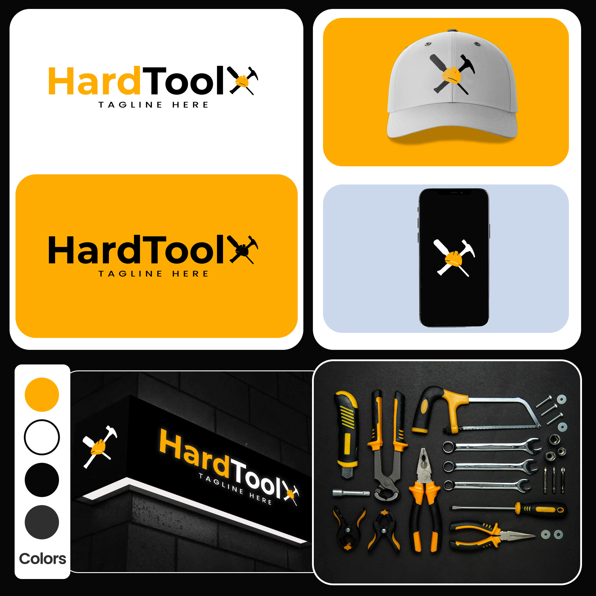 HardToolX – Tool & Hardware Branding logo design branding graphic design logo modern tools logo working logo working tool logo