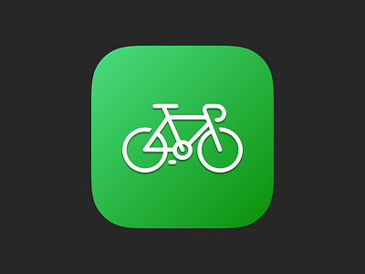 Sprocket iOS App Icon android app store bicicleta bicycle bike bootstrapped cycle dog experiment gradient green icon ios iphone marketplace road bicycle road bike sprocket symbol ui
