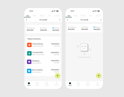 Budget app home page app design dailyui design illustration mobile design product design ui uiux user experience ux