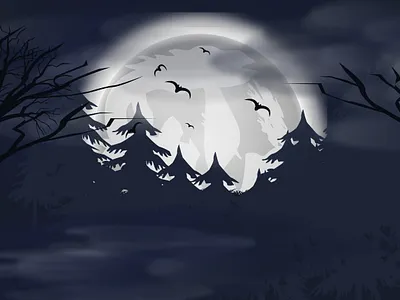 Background Moon Light art of illustration artistic moonlight background creative nightscape design graphic design illustration illustration for posters landscape landscape art nightscape stylish night trendy art visual escape wallpaper wild