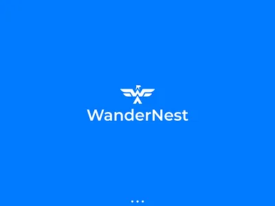 WanderNest – Cozy Travel & Lifestyle Blog Logo Design bird logo brand logo branding eagle logo logo pixuno storytelling brand