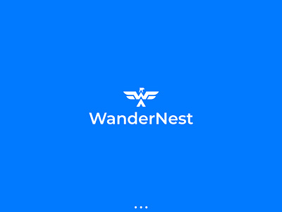 WanderNest – Cozy Travel & Lifestyle Blog Logo Design bird logo brand logo branding eagle logo logo pixuno storytelling brand