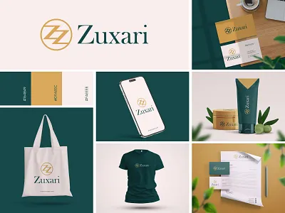 Zuxari Logo and Branding Design brand guidelines brand identity branding design fashion logo icon identity logo logo designer logodesign logos z logo