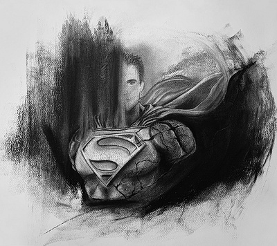 Superman | Charcoal drawing art arte charcoal dccomics desenho dibujo drawing fan art superhero superman
