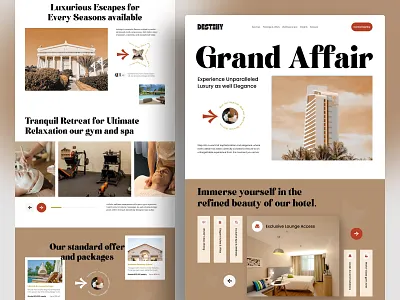 Luxury hotel website - web design - landing page dribbble framer grand hotal homepage hotel website jabel landing page landing page ui luxury luxury apartment luxury hotel luxury resort luxury website premium hotal ui design ui ux ui ux design web design web ui design website ui ux