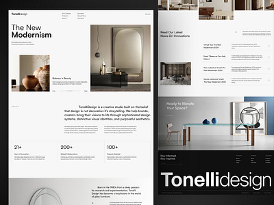 TD - Timeless Modern Artistic Furniture Company Showcase Website architecture awwwards branding clean company profile elegant furniture interior interior design landing page luxury minimalist modern portfolio website professional ui web design web designer website website designer
