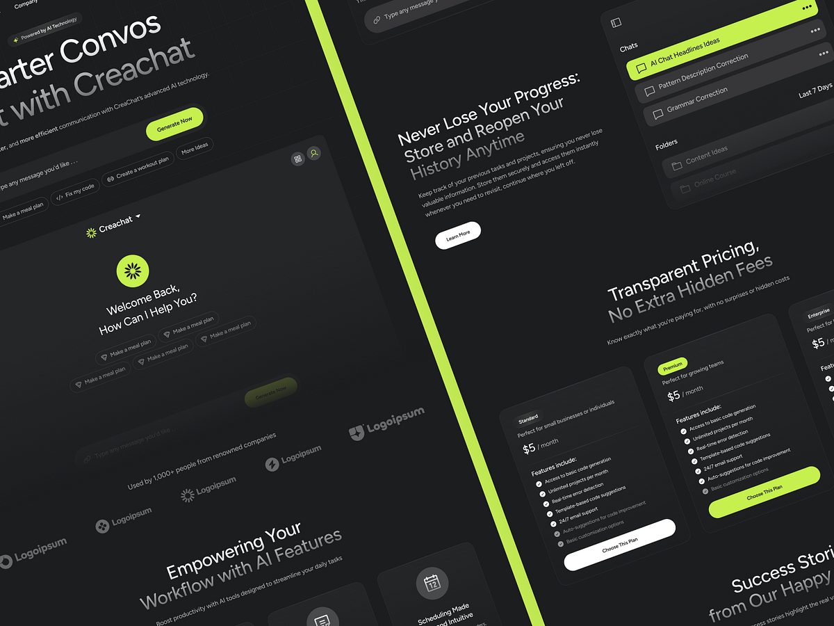 TREEchat – Conversational AI Chatbot Landing Page Design Image 4