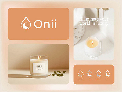 Candle brand/ Candle logo/ Homemade Candle brand design brand identity branding candle candle brand candle branding candle logo candles design graphic design homemade buisness homemade candles illustration letter logo letter o logo moon vector