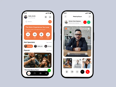 Salon Booking Mobile App app app concept app design appointment barber booking concept beauty app beauty salon hair cut ios makeup booking mobile mobileapp salon app salon app design salon appointment salon services ui ux