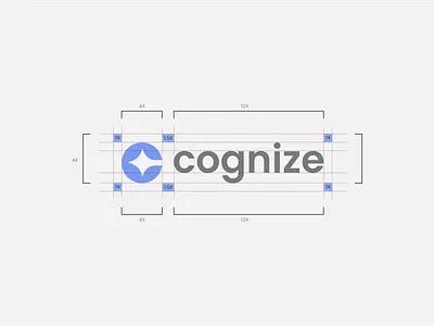 Cognize-logo design concept. abstract logo brand design brand identity branding grid logo growth logo lettermark logo logo construction monogram rebranding typography