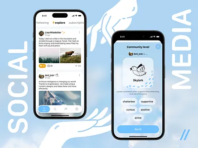 Social Media Mobile iOS App Design android app app design app design concept app design template app interface dashboard dashboard design design ios mobile mobile app mobile ui online product design social media social media design ui ux
