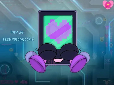 Julesthetic Day 26: technologcore art post art tag digital art drawing fan art illustration