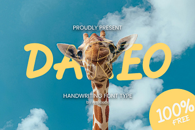 Dareo - Fun Display 3d animation free typeface graphic design