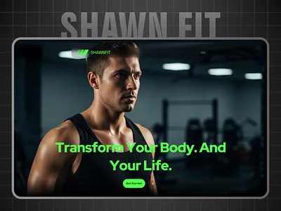 Shawn Fit Website branding circle design graphic design illustration logo modern ui ux vector