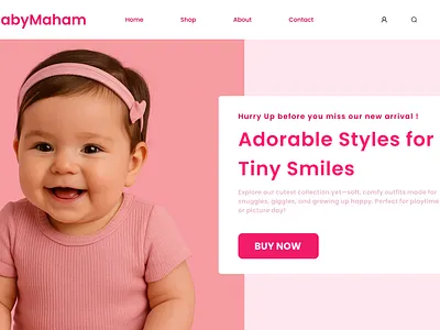 BabyMaham – Baby Product E-commerce UI figma ui ux