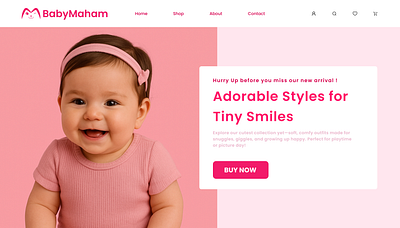 BabyMaham – Baby Product E-commerce UI figma ui ux