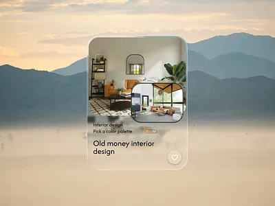 UI card liquid glass ui