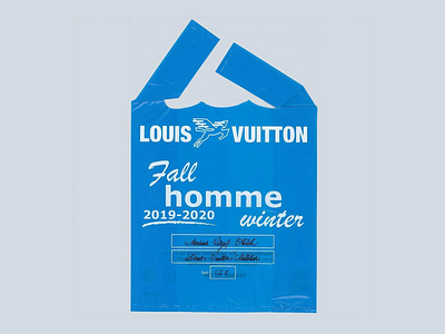 Louis Vuitton Homme Lookbook blue blue bag brand brand identity branding branding identity clean fall graphic design homme lookbook modern typo typographic design typography visual identity winter