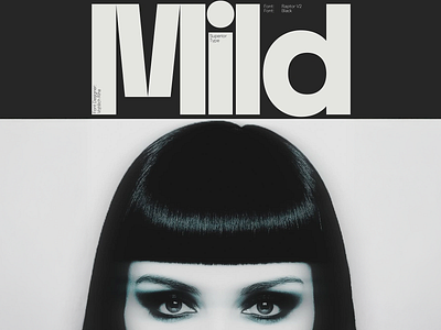 Mild Typeface Display - Branding Design black and white bold brand identity branding color contrast design font font design logo logo design logotype mild modern typface typo typography visual identity