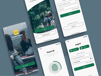 Travel App UI Kit – Clean & Modern figma ui ux