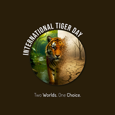 International tiger day posterdesignindia protectwildlife socialposterdesign worldtigerday