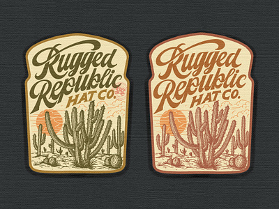 Rugged Republik Hat Co. branding company brand logo company branding company logo design graphic design illustration logo typeface